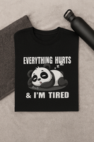 Tired Panda Gym Oversized Tee